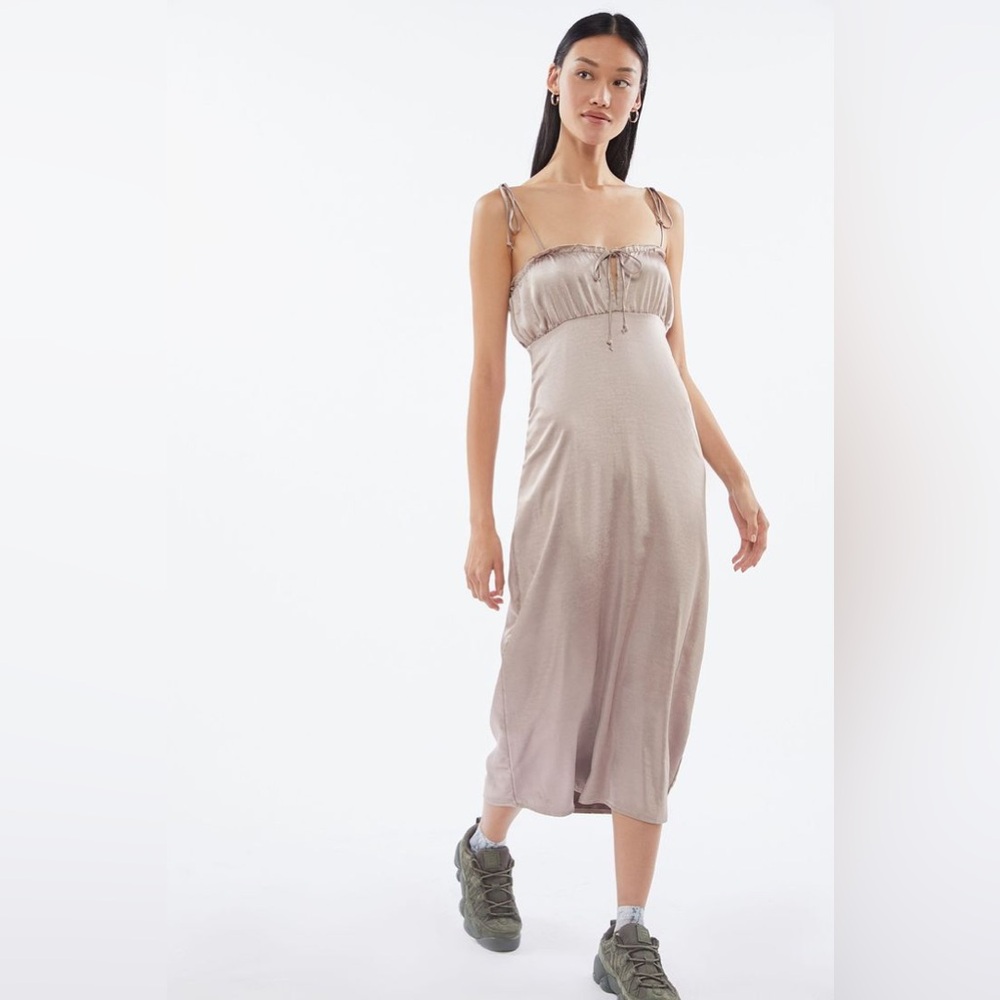 Urban Outfitters Taupe Midi Dress